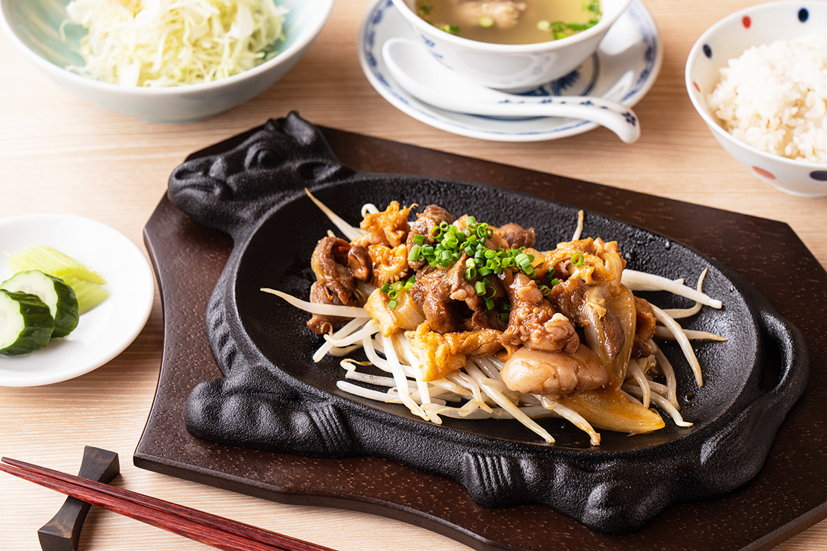 和牛ホルモンミックス焼き定食